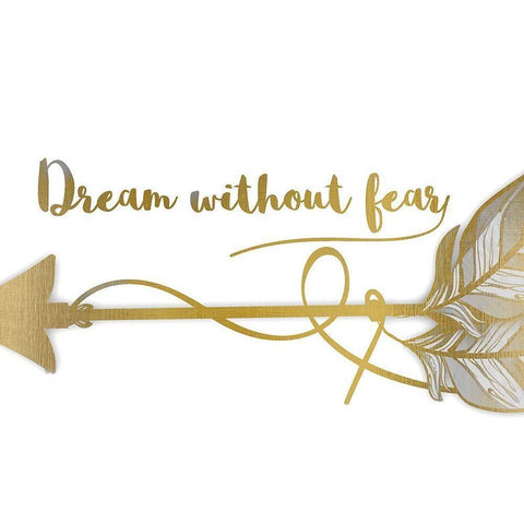 Dream Without Fear Gold Ornate Wood Framed Art Print with Double Matting by Kimberly, Allen