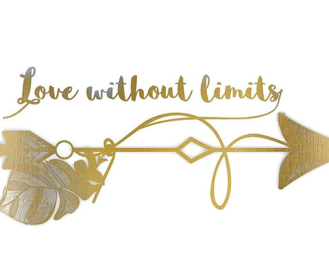 Love Without Limits Black Ornate Wood Framed Art Print with Double Matting by Kimberly, Allen