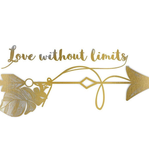 Love Without Limits Black Modern Wood Framed Art Print with Double Matting by Kimberly, Allen