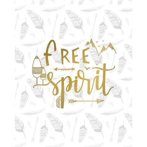 Feathered Spirit White Modern Wood Framed Art Print by Kimberly, Allen