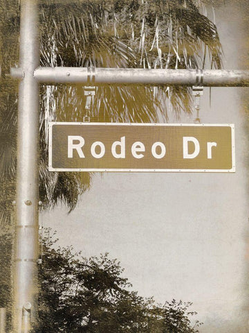 Rodeo Drive White Modern Wood Framed Art Print with Double Matting by Kimberly, Allen