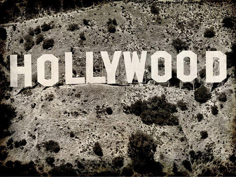 Hollywood White Modern Wood Framed Art Print with Double Matting by Kimberly, Allen