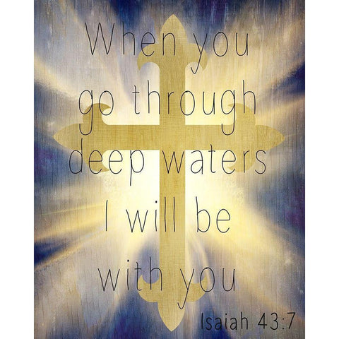 Deep Waters Black Modern Wood Framed Art Print by Kimberly, Allen