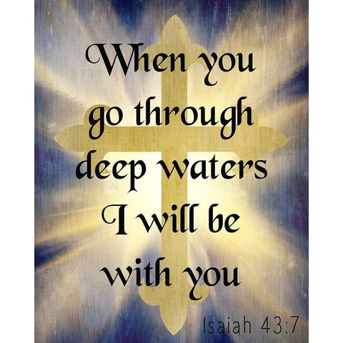 Deep Waters v2 Black Modern Wood Framed Art Print by Kimberly, Allen