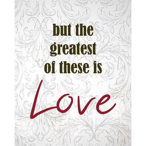 And These Three Things 3 Black Modern Wood Framed Art Print by Kimberly, Allen