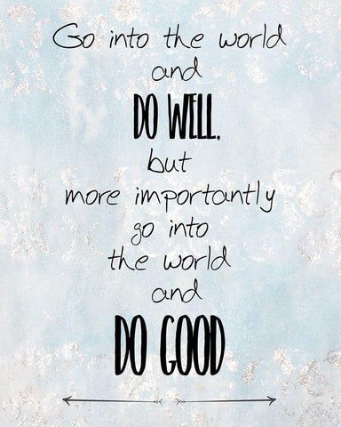 Do Good Black Ornate Wood Framed Art Print with Double Matting by Kimberly, Allen