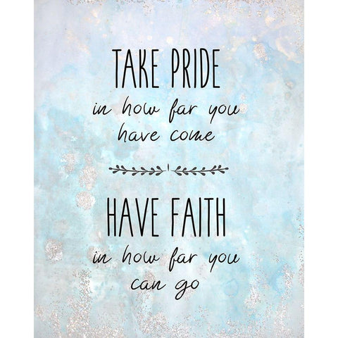 Take Pride Black Modern Wood Framed Art Print with Double Matting by Kimberly, Allen