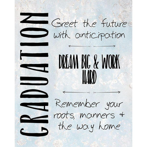 Graduation Black Modern Wood Framed Art Print with Double Matting by Kimberly, Allen