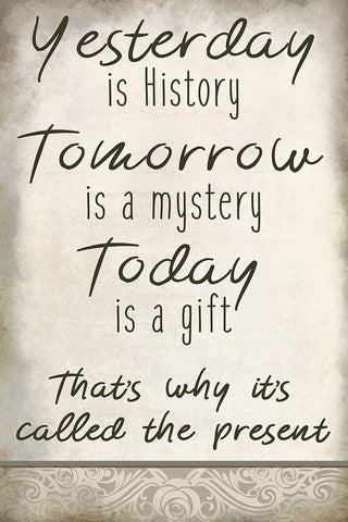 Yesterday White Modern Wood Framed Art Print with Double Matting by Kimberly, Allen