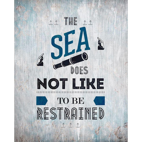 The Sea 1 Gold Ornate Wood Framed Art Print with Double Matting by Kimberly, Allen