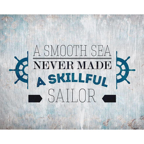 The Sea 2 Black Modern Wood Framed Art Print with Double Matting by Kimberly, Allen