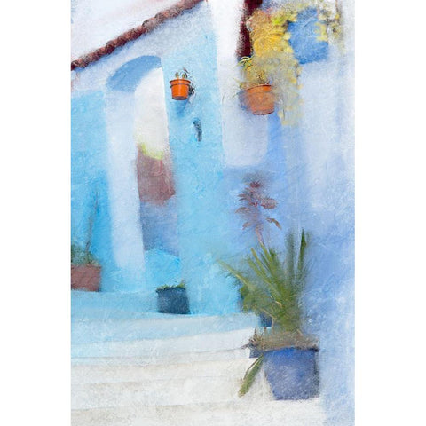 Up the Stairs 2 Black Modern Wood Framed Art Print by Kimberly, Allen