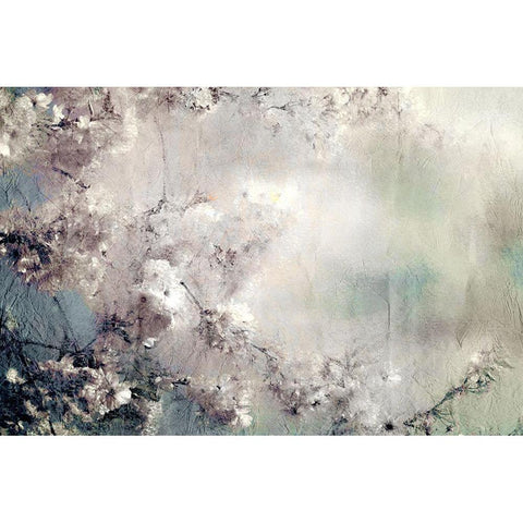 Dreaming of Cherry Blossoms White Modern Wood Framed Art Print by Kimberly, Allen
