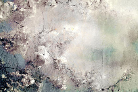Dreaming of Cherry Blossoms Black Ornate Wood Framed Art Print with Double Matting by Kimberly, Allen