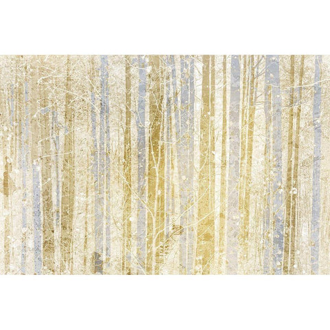 Gilded Forest White Modern Wood Framed Art Print by Kimberly, Allen