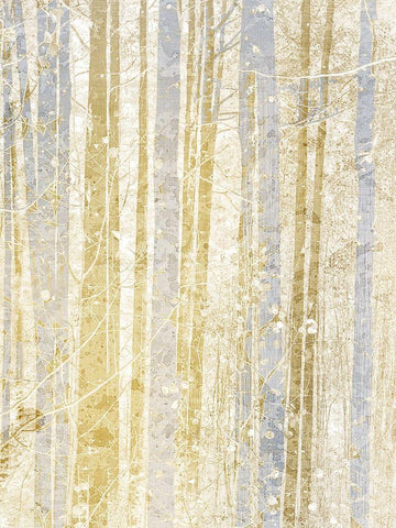 Gilded Forest 3 Black Ornate Wood Framed Art Print with Double Matting by Kimberly, Allen