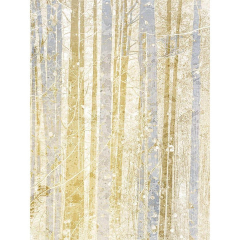 Gilded Forest 3 Black Modern Wood Framed Art Print with Double Matting by Kimberly, Allen
