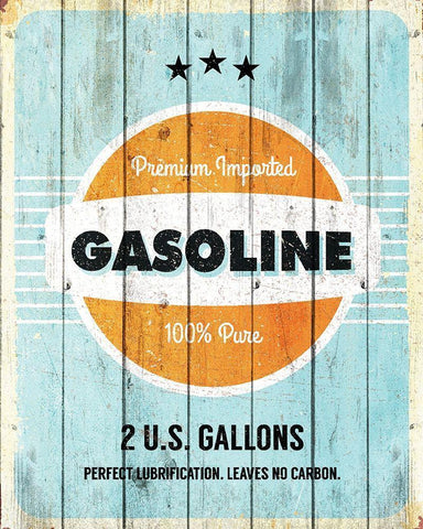 Gasoline White Modern Wood Framed Art Print with Double Matting by Kimberly, Allen