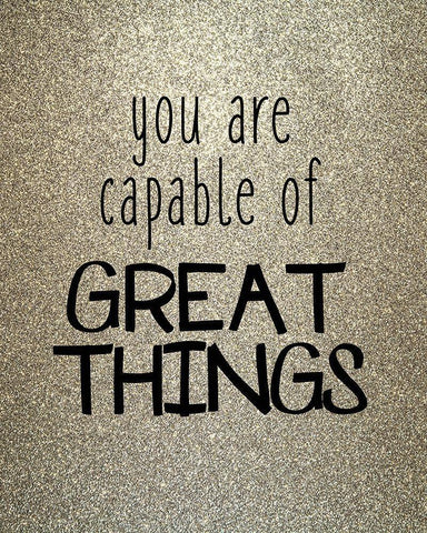 Great Things White Modern Wood Framed Art Print with Double Matting by Kimberly, Allen