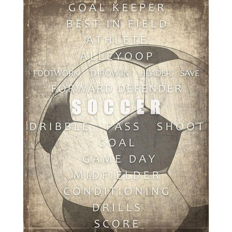 Sports a Way of Life 2 White Modern Wood Framed Art Print by Kimberly, Allen