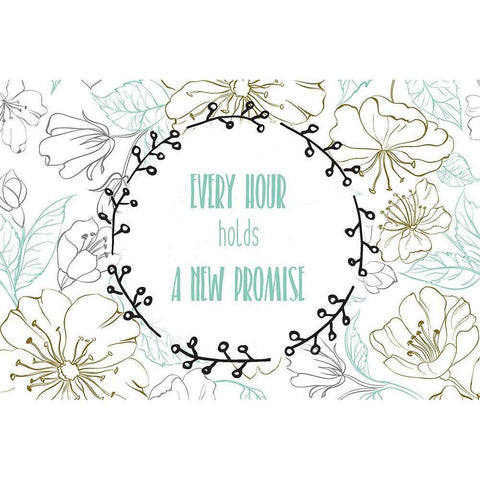 Beginnings 2 Gold Ornate Wood Framed Art Print with Double Matting by Kimberly, Allen