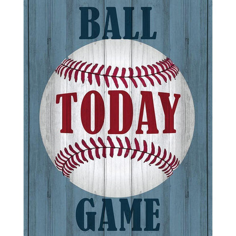 Ball Game Gold Ornate Wood Framed Art Print with Double Matting by Kimberly, Allen