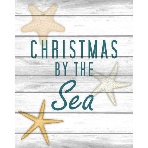 Christmas by the Sea 2 Black Modern Wood Framed Art Print by Kimberly, Allen