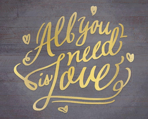 All You Need Black Ornate Wood Framed Art Print with Double Matting by Kimberly, Allen