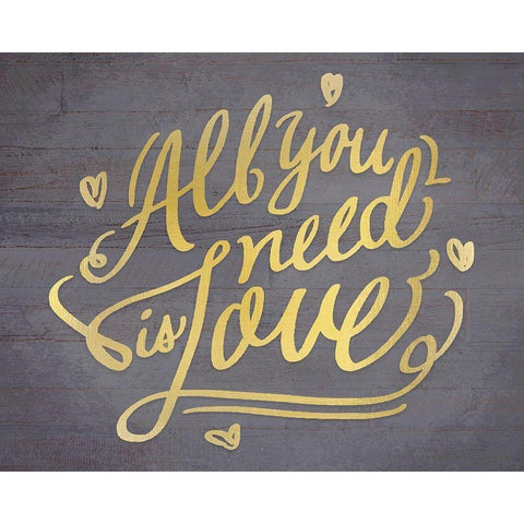 All You Need Black Modern Wood Framed Art Print by Kimberly, Allen