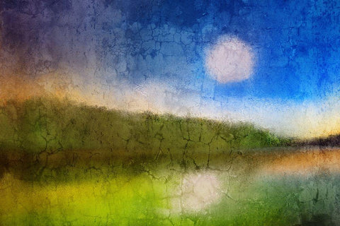 Vivid Sky White Modern Wood Framed Art Print with Double Matting by Kimberly, Allen
