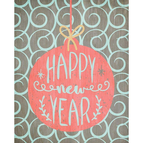 Merry and Bright 5 Black Modern Wood Framed Art Print by Kimberly, Allen