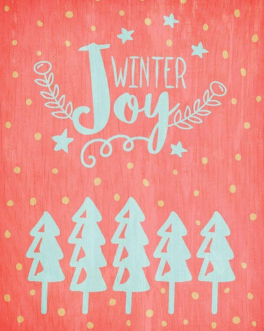 Merry and Bright 4 White Modern Wood Framed Art Print with Double Matting by Kimberly, Allen