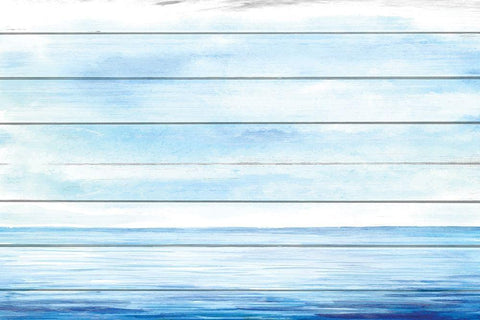 Waterscape White Modern Wood Framed Art Print with Double Matting by Kimberly, Allen