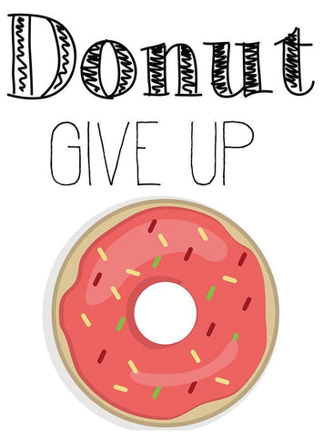 Donut 1 Black Ornate Wood Framed Art Print with Double Matting by Kimberly, Allen