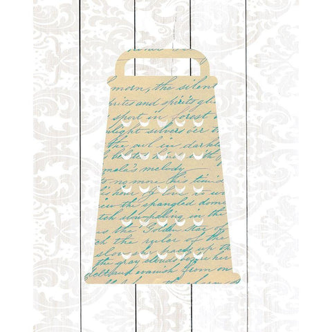 Kitchen Utensils 3 White Modern Wood Framed Art Print by Kimberly, Allen