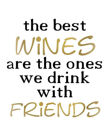 The Best Wines Black Ornate Wood Framed Art Print with Double Matting by Kimberly, Allen