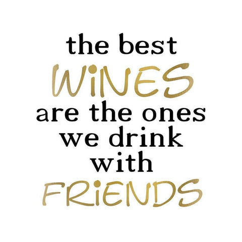 The Best Wines Black Modern Wood Framed Art Print with Double Matting by Kimberly, Allen