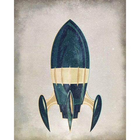 To Space 1 White Modern Wood Framed Art Print by Allen, Kimberly