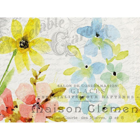 Spring Blooms 2 Gold Ornate Wood Framed Art Print with Double Matting by Kimberly, Allen