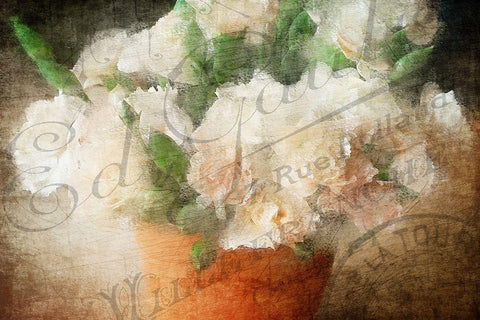 Rue Rolland Black Ornate Wood Framed Art Print with Double Matting by Kimberly, Allen