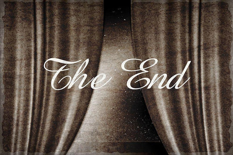 The End Black Ornate Wood Framed Art Print with Double Matting by Kimberly, Allen