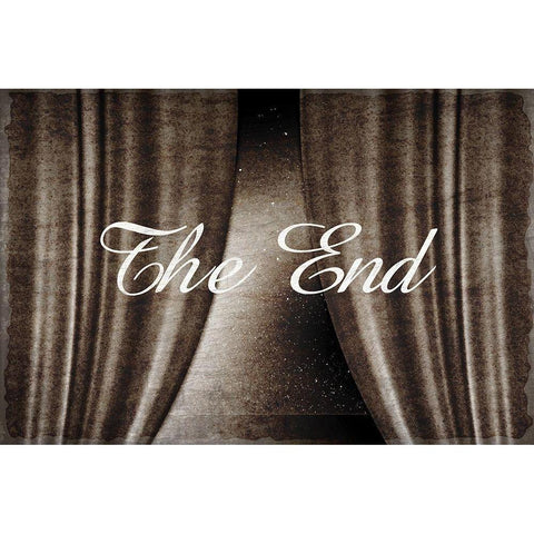 The End White Modern Wood Framed Art Print by Kimberly, Allen