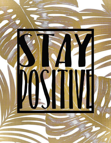Positive B White Modern Wood Framed Art Print with Double Matting by Kimberly, Allen