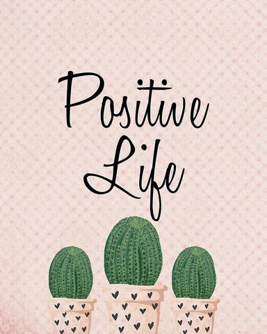 Positive Life Black Ornate Wood Framed Art Print with Double Matting by Kimberly, Allen