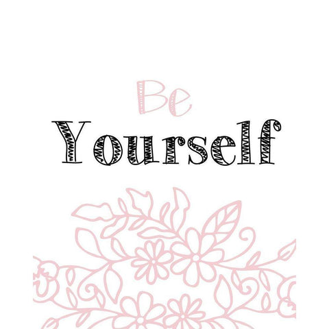 Yourself 2 White Modern Wood Framed Art Print by Kimberly, Allen