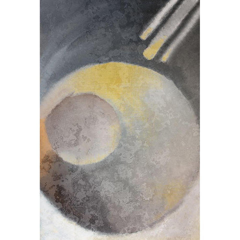Concrete Circle 2 Black Modern Wood Framed Art Print with Double Matting by Kimberly, Allen