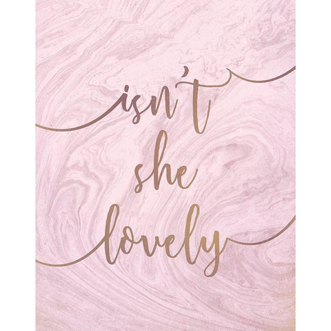 Isnt She Lovely Black Modern Wood Framed Art Print with Double Matting by Kimberly, Allen