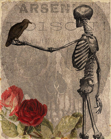 Afterlife Friends Black Ornate Wood Framed Art Print with Double Matting by Kimberly, Allen