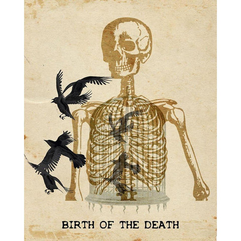Birth of the Death Gold Ornate Wood Framed Art Print with Double Matting by Kimberly, Allen