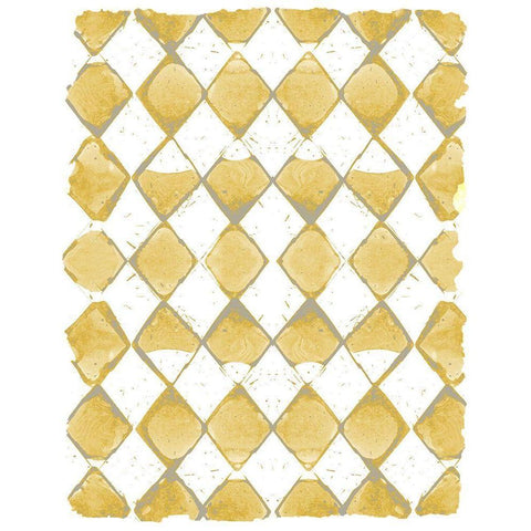 Painted Pattern Mustard 2 Black Modern Wood Framed Art Print by Kimberly, Allen